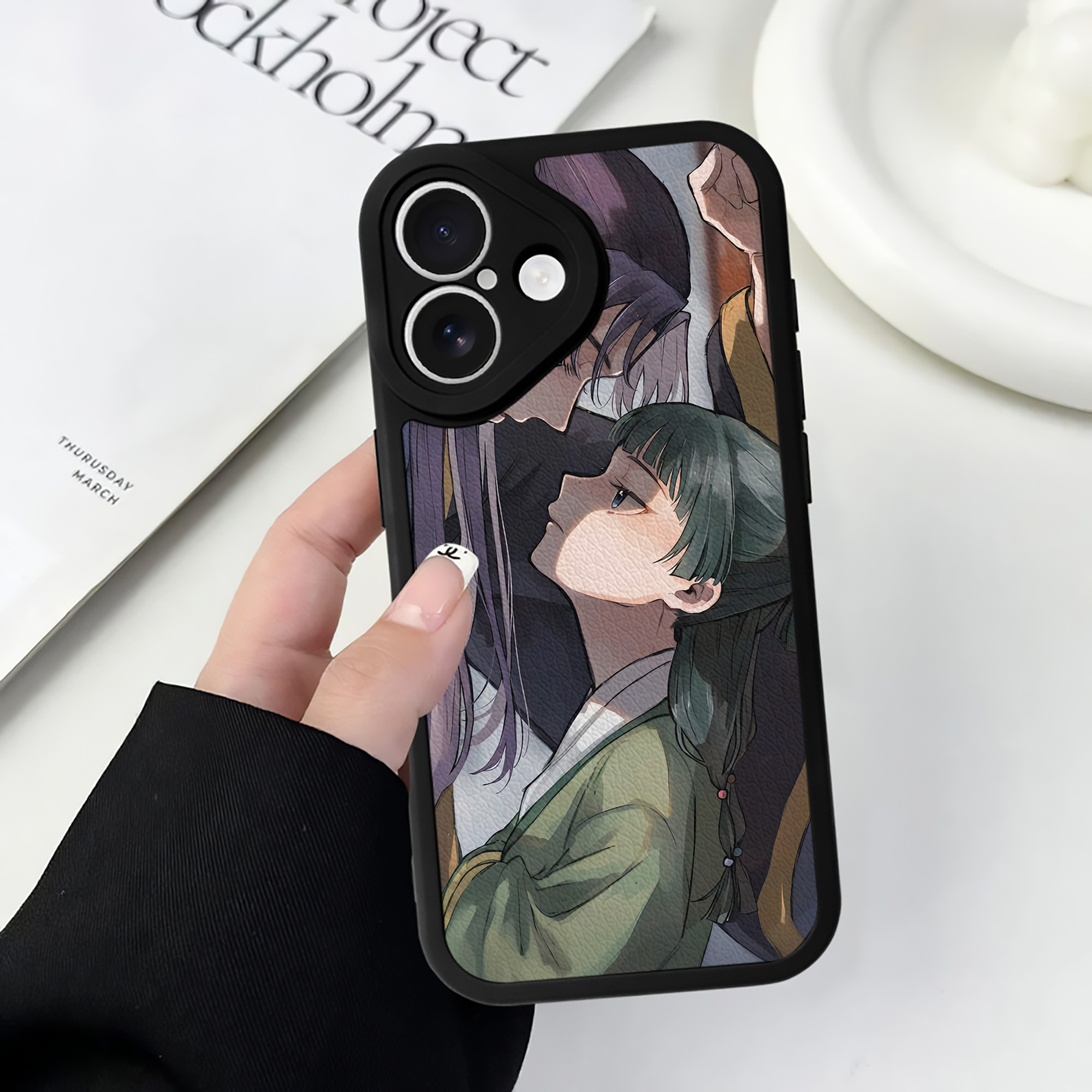 薬屋のひとりごと The Apothecary Diaries 【iPhone 16シリーズ対応】シリコンスマホケース（レザー調） 材質：シリコン